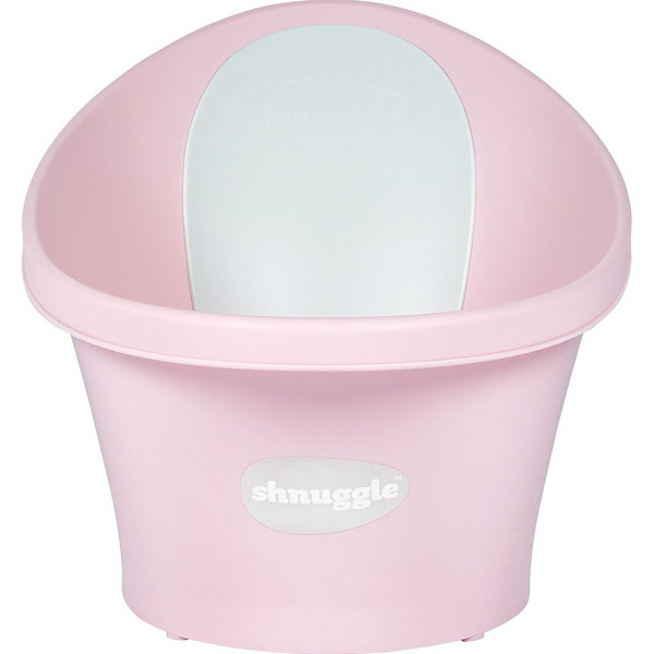 Shnuggle Banheira Rosa com Encosto Branco