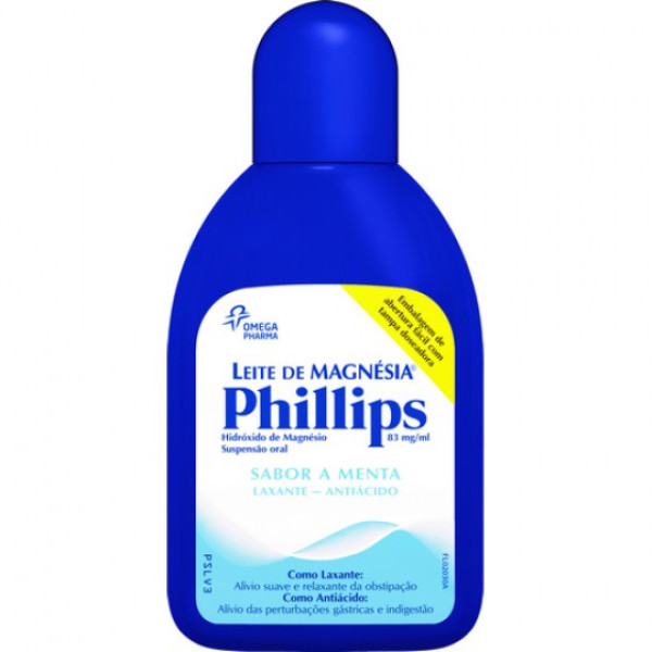 Leite Magnesia Phillips, 83 mg/mL-200mL x 1 susp oral mL