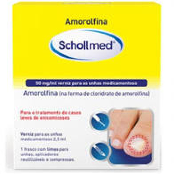 Amorolfina Schollmed, 50 mg/mL -2,5mL x 1 verniz