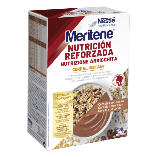 Meritene Cereal Instant Cacau Saq 300g X 2 pó susp oral medida