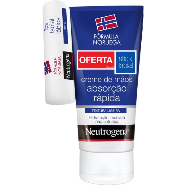 Neutrogena Mãos Promo Creme Textura Ligeira + Stick Labial