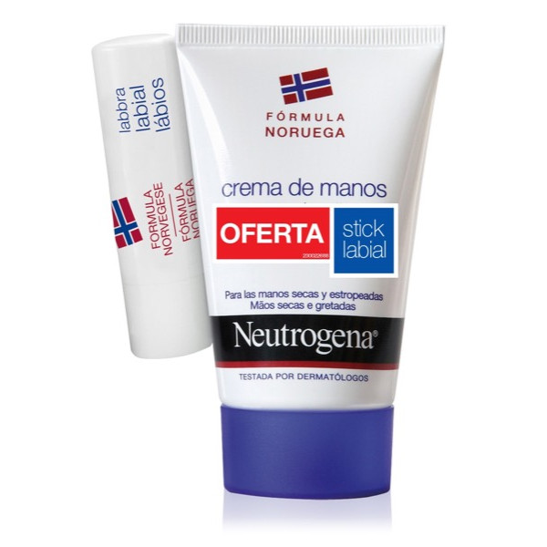 NEUTROGENA FÓRMULA NORUEGUESA MÃOS PROMO CREME CONCENTRADO + STICK LABIAL