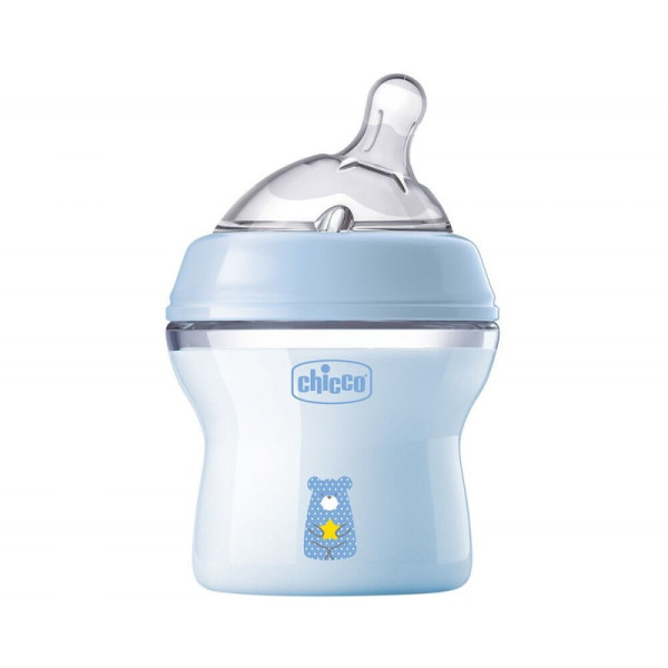 Chicco 81311200000 Biberão Natural <mark>F</mark>eeling 0m+ 150 ml Azul