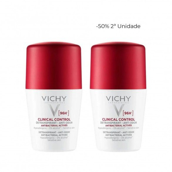 Vichy Deo Clinic Cont 96H Roll On 2X50ml