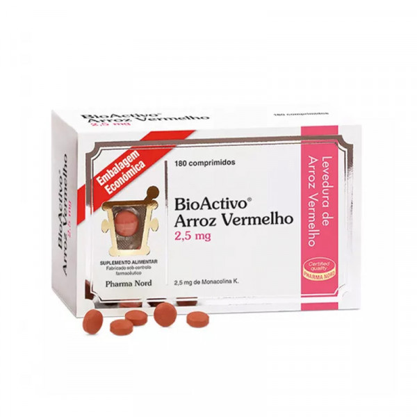 BioActivo Arroz Vermelho 2,5mg CompX180