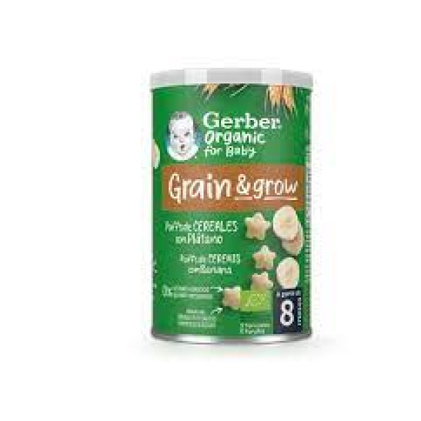 Gerber Bio NutriPuffs Banana 35G 8M+,  