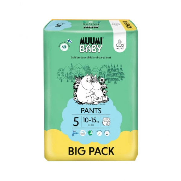 Muumi Baby <mark>F</mark>ralda Cueca T5 10-15Kg X 54 unidades