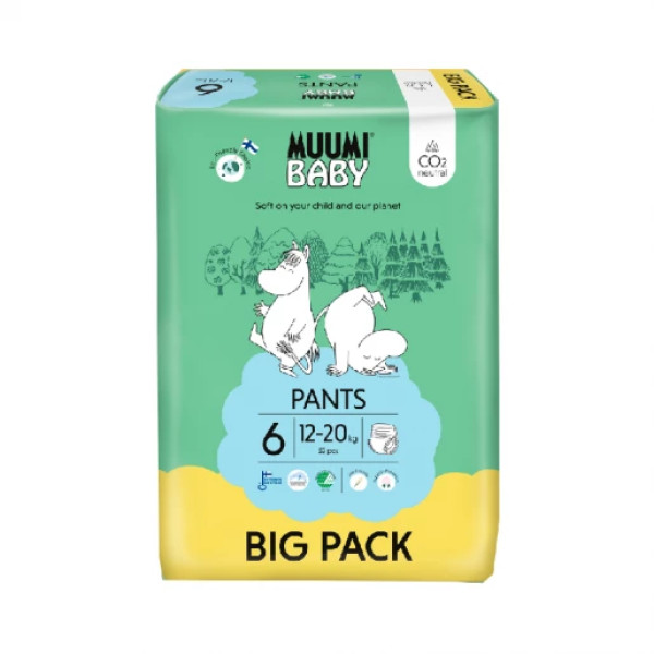 Muumi Baby <mark>F</mark>ralda Cueca T6 12-20Kg X 52 unidades