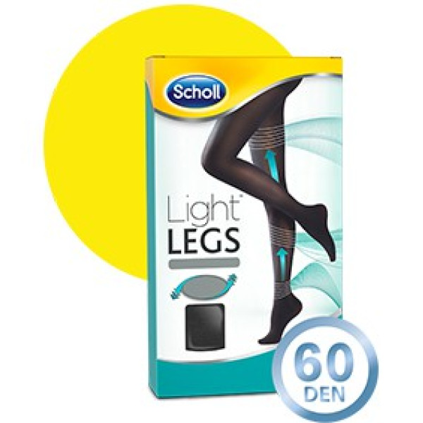 Scholl Light Legs Coll Comp 60den Xl Preto