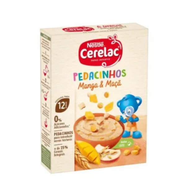 Cerelac Pedacinhos Papa de Manga e Maça 200gr 12M+ (Não Láctea))