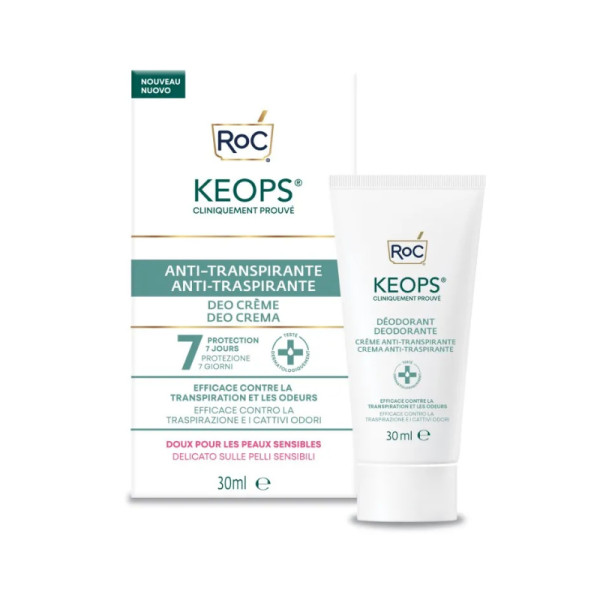 Roc Keops Creme Desodorisante Antitranspirante 30ml