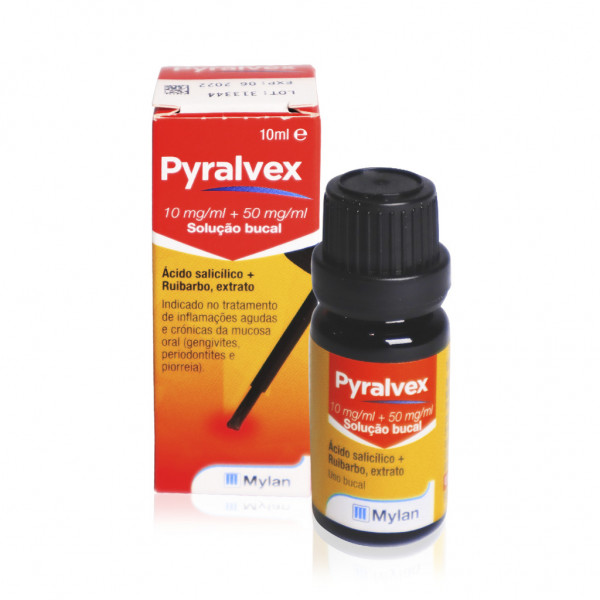 Pyralvex (10mL), 10/50 mg/mL x 1 sol bucal <mark>f</mark>rasco