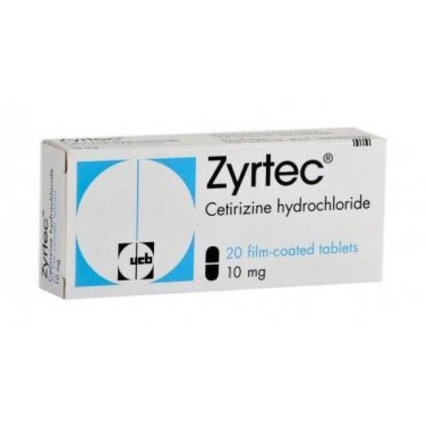 Zyrtec, 10 mg x 20 comp rev